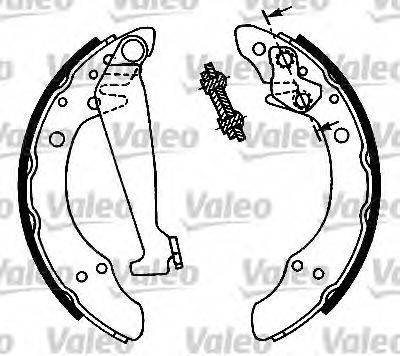 VALEO 554728 Комплект гальмівних колодок