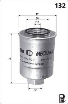 Паливний фільтр MECAFILTER ELG5534