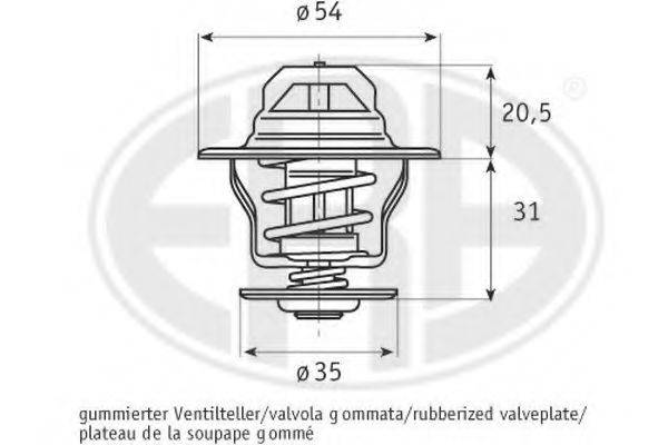 ERA 350012 Термостат, що охолоджує рідину