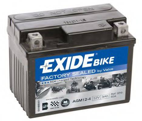 Стартерна акумуляторна батарея; Стартерна акумуляторна батарея EXIDE AGM12-4