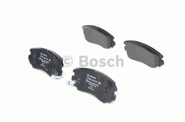 Комплект гальмівних колодок, дискове гальмо BOSCH 0 986 424 815